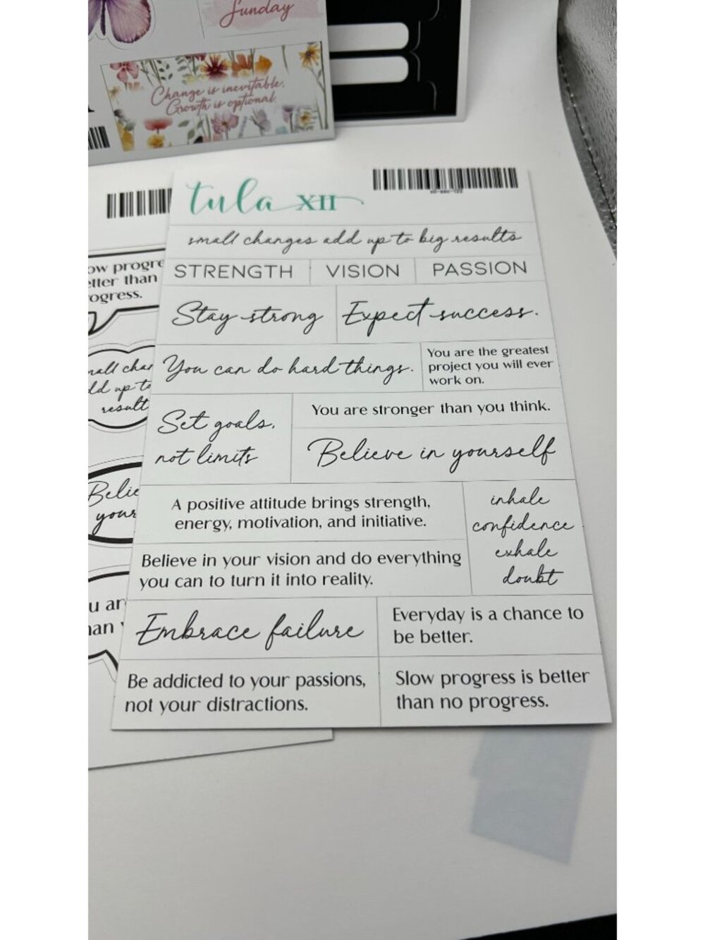 Tula XII Decorative Planner Sticker Set - Monthly Inspirational & Functional Des - Picture 2 of 8